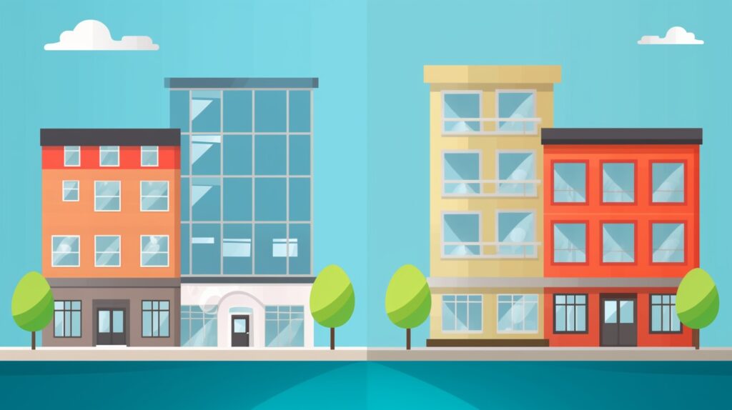 residential real estate vs. commercial real estate